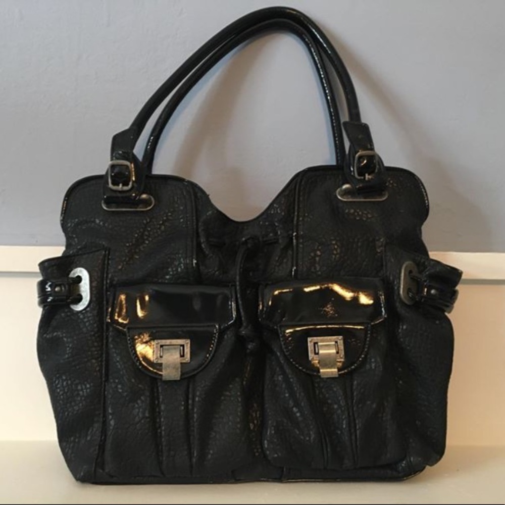 Like NEW Jessica Simpson purse w/ pockets - Black